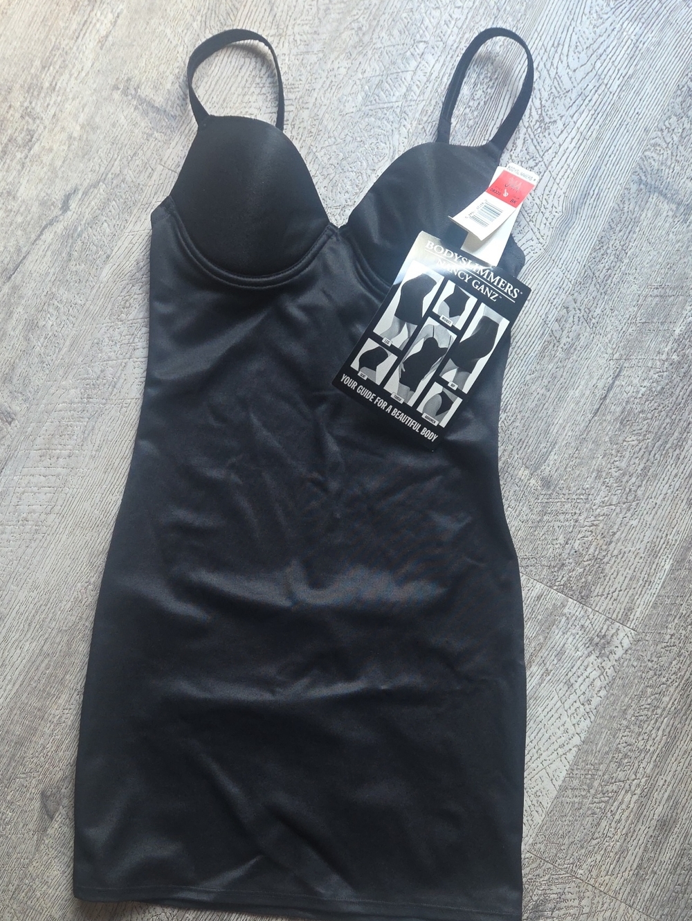 Nancy Ganz Black Shaping Bodysuit Dress